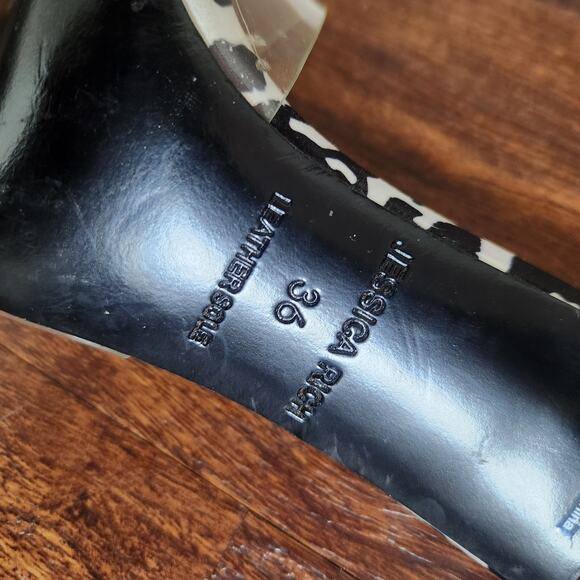 New NWOT Jessica Rich Racy Mule Pointed Toe Sandal Stiletto Heel Leopard Size 6 - Picture 8 of 12